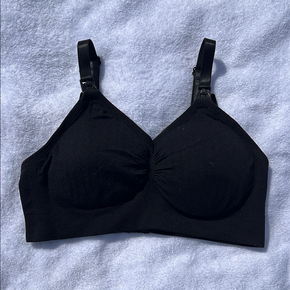 Women's Black Maternity Bra For Breastfeeding
